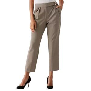 ELLA Rafaella Women's Checkered Pleated Pants with Belt Size 16 EUC